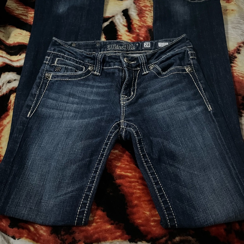 Miss Me Blue Boot Cut Jeans Classic Style